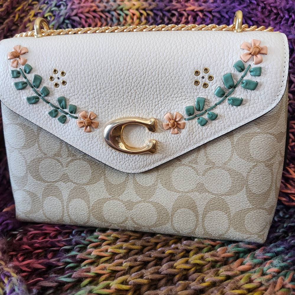 Brand New and Authentic Coach Tammie Medium Light Chalk Multi